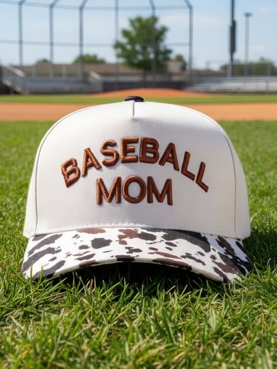 Zenana Outfitters Accessories - New! Baseball Mom Cow Baseball Cap Hat